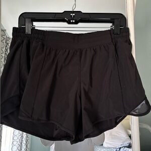 Women's Black Athletic Shorts Lululemon, size 12